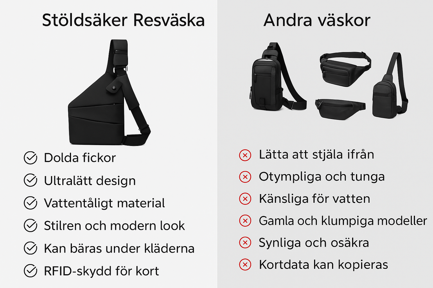 Stöldsäker Resväska